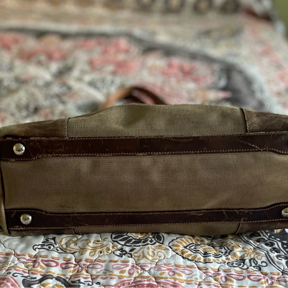 Prada Beige and Dark Brown Tote - Picture 3 of 8